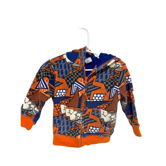 Vintage Healthtex Boys Infant Baby Size 18 Months Long Sleeve Full Zip Hoodie Sw - Picture 1 of 3